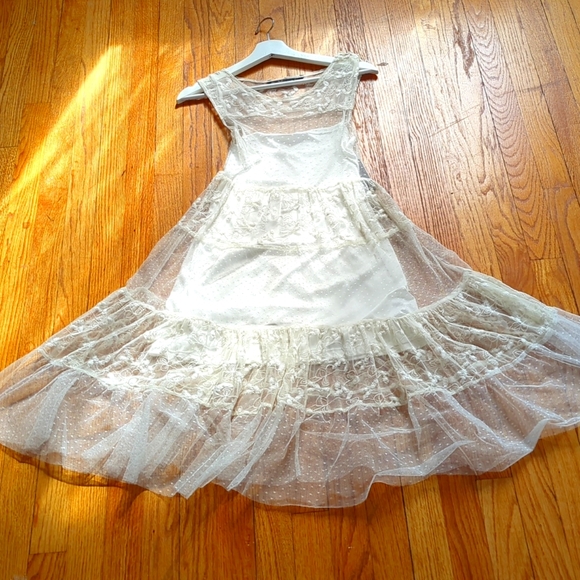 NWT! Zara Baby Doll Lace Dress Size S - Picture 2 of 4